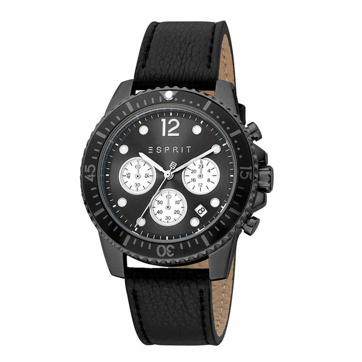 MONTRE ESPRIT HOMME CHRONO CUIR